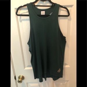 Barre3 Green tank top Sz L